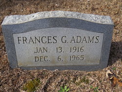Frances <I>Gray</I> Adams 