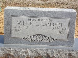 Willie C. <I>Hunt</I> Lambert 