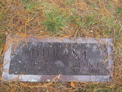 Ralph F Durant 