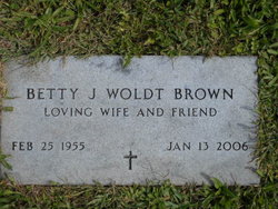 Betty J <I>Woldt</I> Brown 