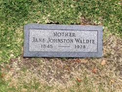 Jane <I>Johnston</I> Waldie 