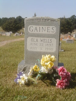 Ola <I>Wells</I> Gaines 