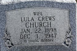 Lula <I>Crews</I> Church 