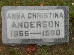 Anna Christina <I>Pearson</I> Anderson 