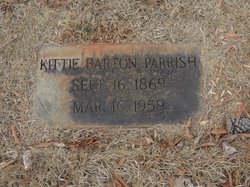Catherine “Kittie” <I>Barton</I> Parrish 