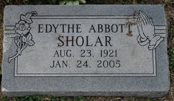 Edythe <I>Abbott</I> Sholar 
