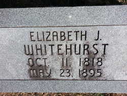 Elizabeth Jane <I>Crockett</I> Whitehurst 