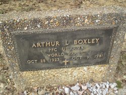 PFC Arthur L Boxley 