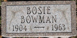 Bosie Bowman 