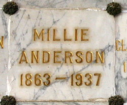 Armilda “Millie” <I>Swisher</I> Anderson 