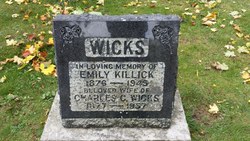 Emily <I>Killick</I> Wicks 