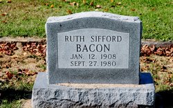 Ruth <I>Sifford</I> Bacon 