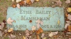 Etsie May <I>Bailey</I> Hannaman 