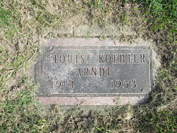 Louise Bertha <I>Koehler</I> Arndt 