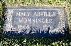 Mary Arvilla <I>Cooley</I> Monninger 