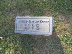 Henrietta <I>Franklin</I> Carter 
