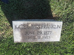 Kate C. <I>Burks</I> Franklin 