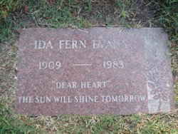 Ida Fern <I>Burnett</I> Evans 