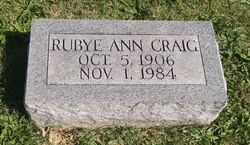 Rubye Ann Craig 