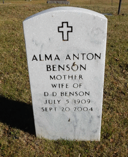 Alma Dean <I>Anton</I> Benson 