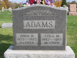 Lola May <I>Barnes</I> Adams 