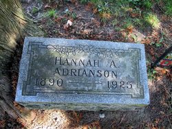 Hannah A. <I>Harthorne</I> Adrianson 