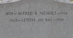 Letitia <I>Ward</I> Nichols 
