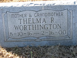 Thelma R <I>Robinson</I> Worthington 