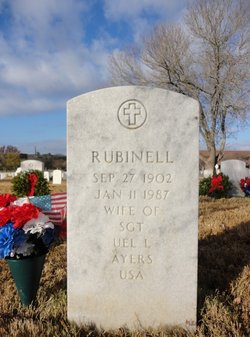 Rubinell N “Ruby” <I>Randle</I> Ayers 