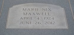 Marie <I>Nix</I> Maxwell 