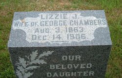 Elizabeth Jane “Lizzie” <I>Matlick</I> Chambers 