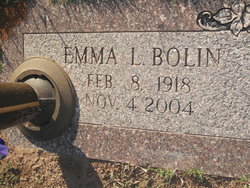 Emma Lorene <I>Agee</I> Bolin 