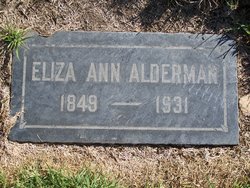Eliza Ann <I>Holman</I> Alderman 
