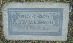 Lydia Marie <I>Finger</I> Cornwell 