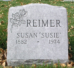 Suzanna “Susie” <I>Schultz</I> Reimer 