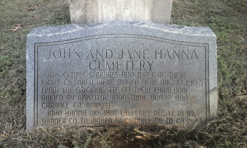 John and Jane Hannah Cemetery