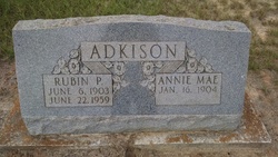 Annie Mae <I>Barber</I> Adkison 