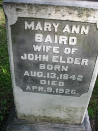 Mary Ann <I>Baird</I> Elder 