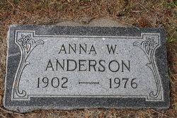 Anna W. <I>Willand</I> Anderson 