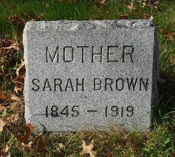 Sarah <I>Thomas</I> Brown 