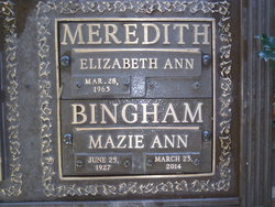 Mazie Ann Bingham 