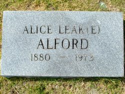 Alice Laura <I>Leak</I> Alford 