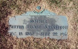 Bertha Eloise <I>Nugent</I> Johnstone 