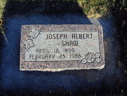 Joseph Albert Shaw 