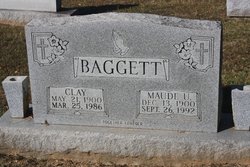 Maude <I>Underwood</I> Baggett 