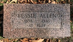 Bessie <I>Hooker</I> Allen 