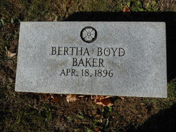 Bertha Jane <I>Boyd</I> Baker 