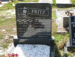 Ann Elizabeth <I>Springfield</I> Fritz 