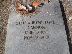 Stella Irene <I>Lowe</I> Cannon 