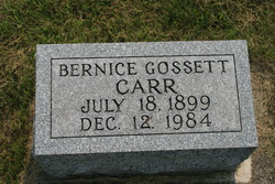Myra Bernice <I>Gossett</I> Carr 